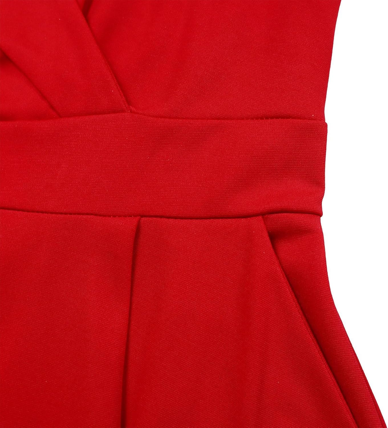 Elainone Women’s 3/4 Sleeve Flared A Line Dress Wedding Guest Casual Semi Formal Office Lady Dresses with Belt - Image 6