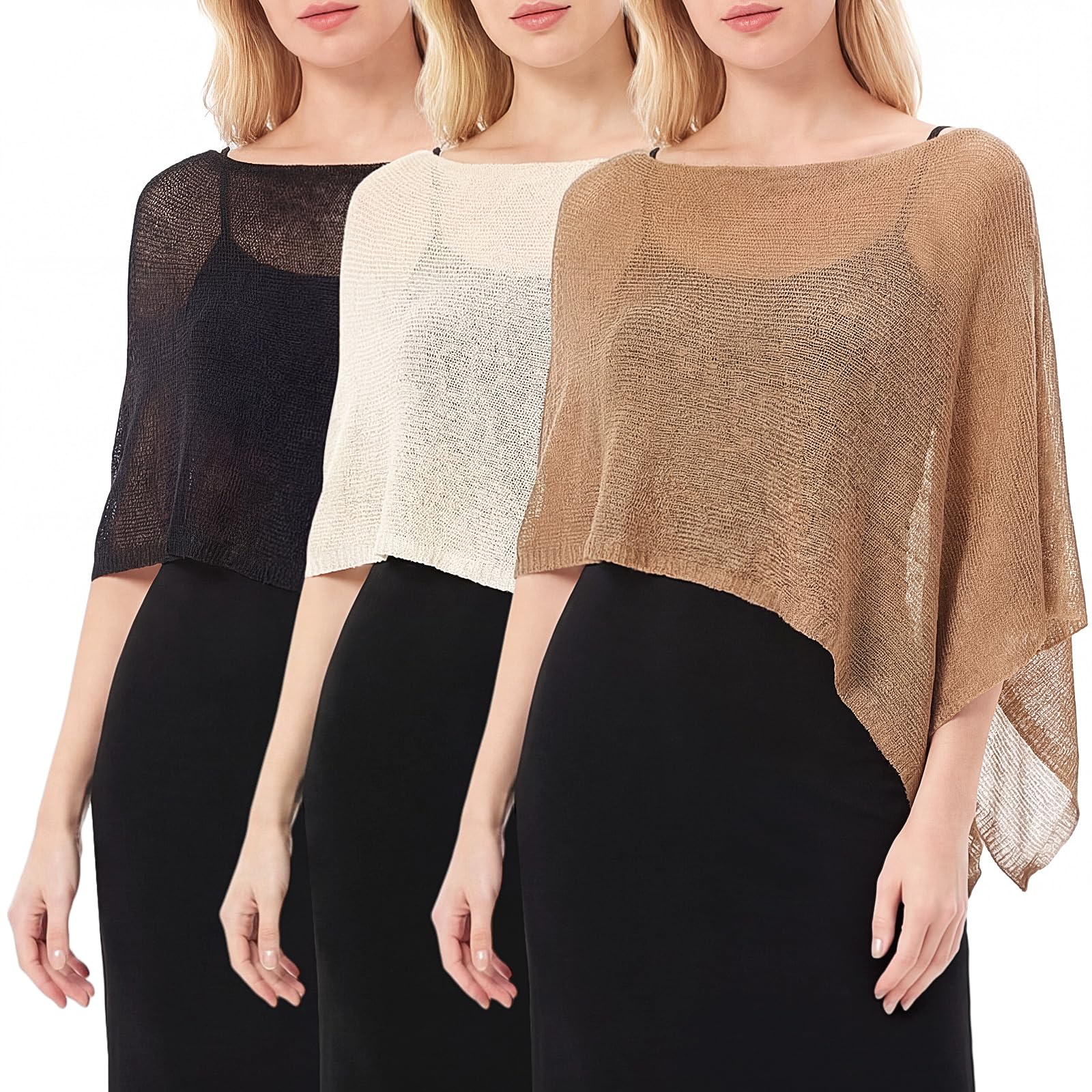 Women Sheer Poncho Shrug