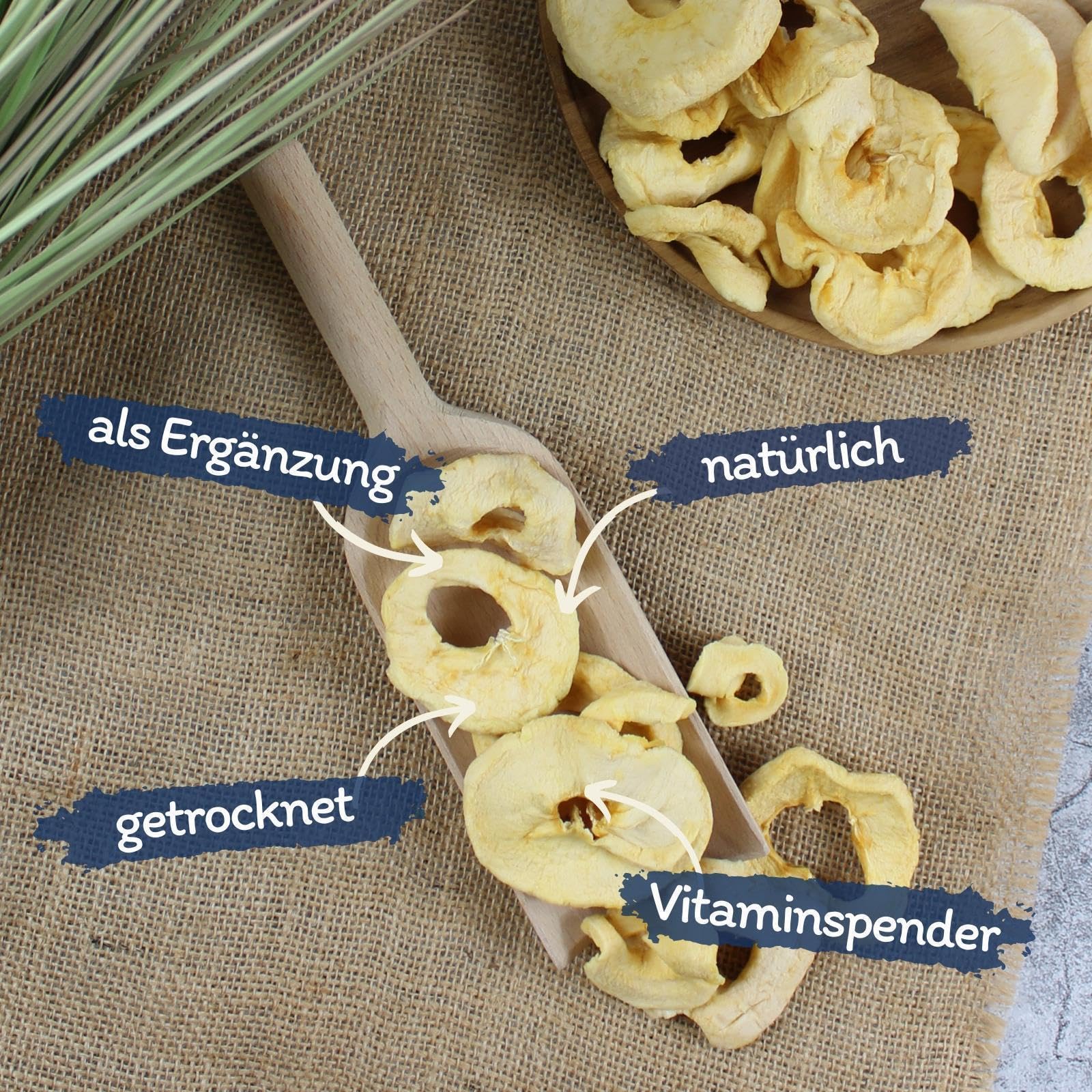 Lyra Pet® 10 kg Äpfel getrocknet Futter für Vögel, Pferde, Nager &Reptilien | Reich an Vitaminen & Ballaststoffen - Nährstoffreiches & natürilches Futter - Apfelscheiben ideal als Ergänzung