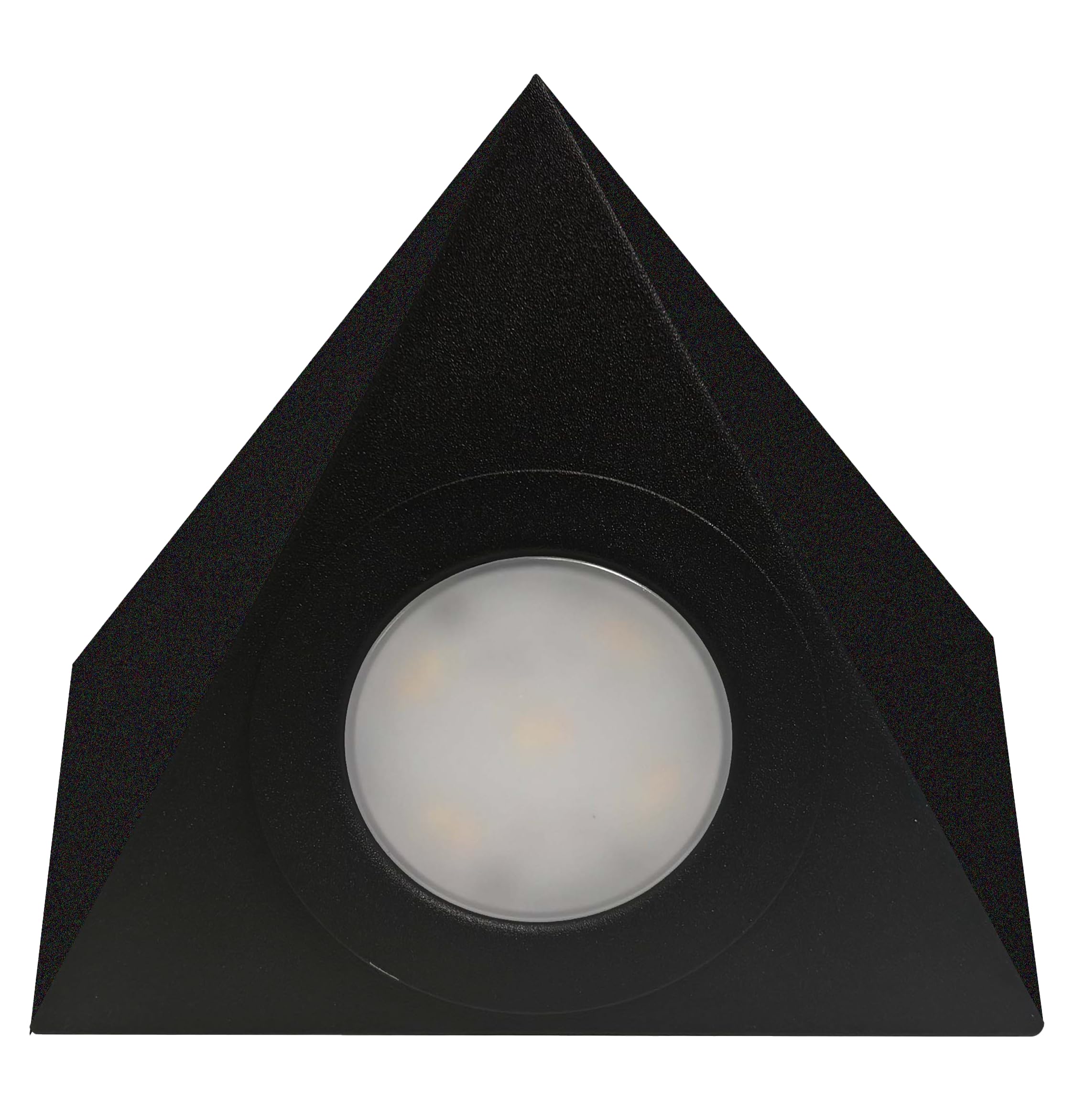 Bright Source Black Led Triangular Pyramid Cabinet Cupboard Unit Shelf Light, 2.5W, 220Lm, 3Cct Switchable 3000K 4000K 6000K