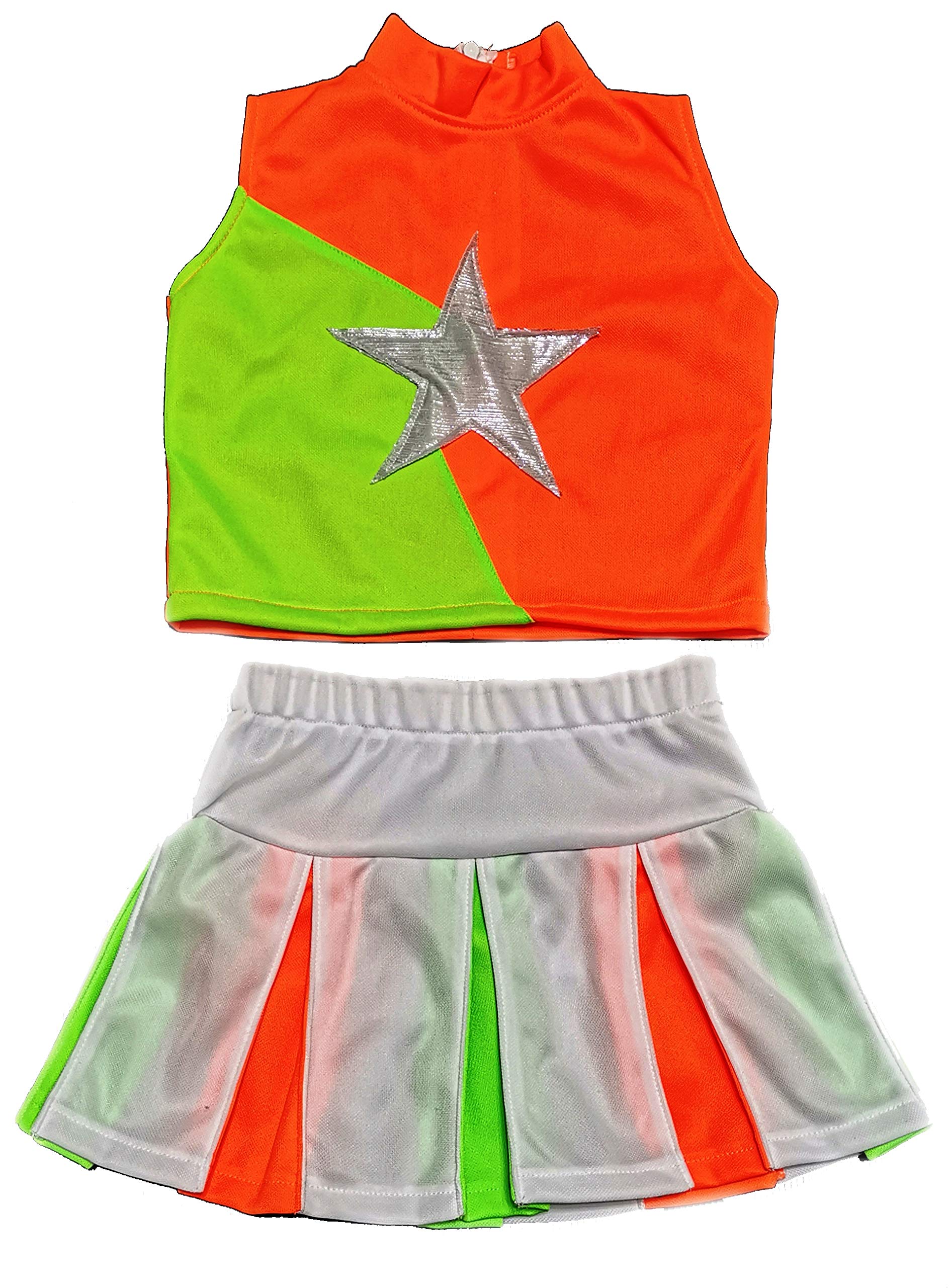 Total 2550 Little Girls' Kids Children Dress Cheerleader Costume Uniform Cheerleading Outfit Halloween