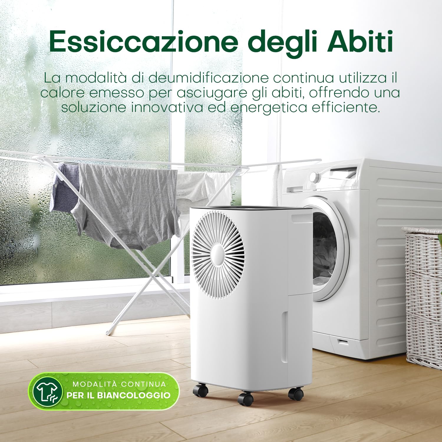 12L/día Deshumidificador, Drenaje Continuo, Deshumidificación Auto, Modo de Sueño, 24HTimer ENC/APAG, Deshumidificadors Bajo Consumo, Brindándote una Experiencia Cómoda y Seca