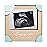 Pearhead Floating Sonogram Frame, Love at First Sight Ultrasound, Gender-Neutral Baby Gift, Wooden