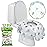 Potty Shields Toilet Seat Covers Disposable (12 Pack) - XL Waterproof Toilet Cover for Toddlers, Kids & Adults - Portable & Individually Wrapped for Travel, Potty Training, Vacations, Public Restrooms