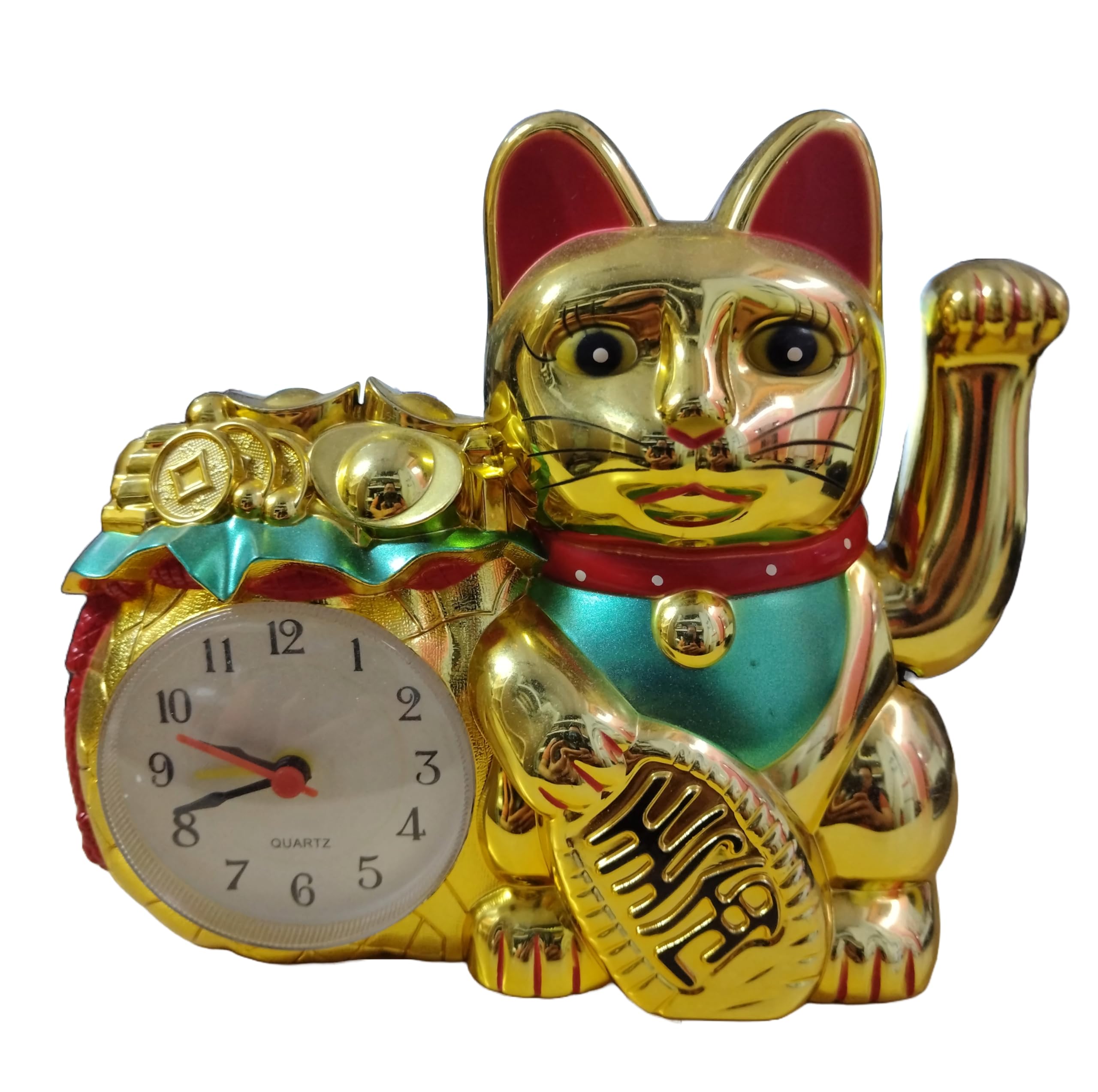 招财猫 Maneki-Neko 招き猫 Lucky Cat Charm Beckoning Cat Golden 