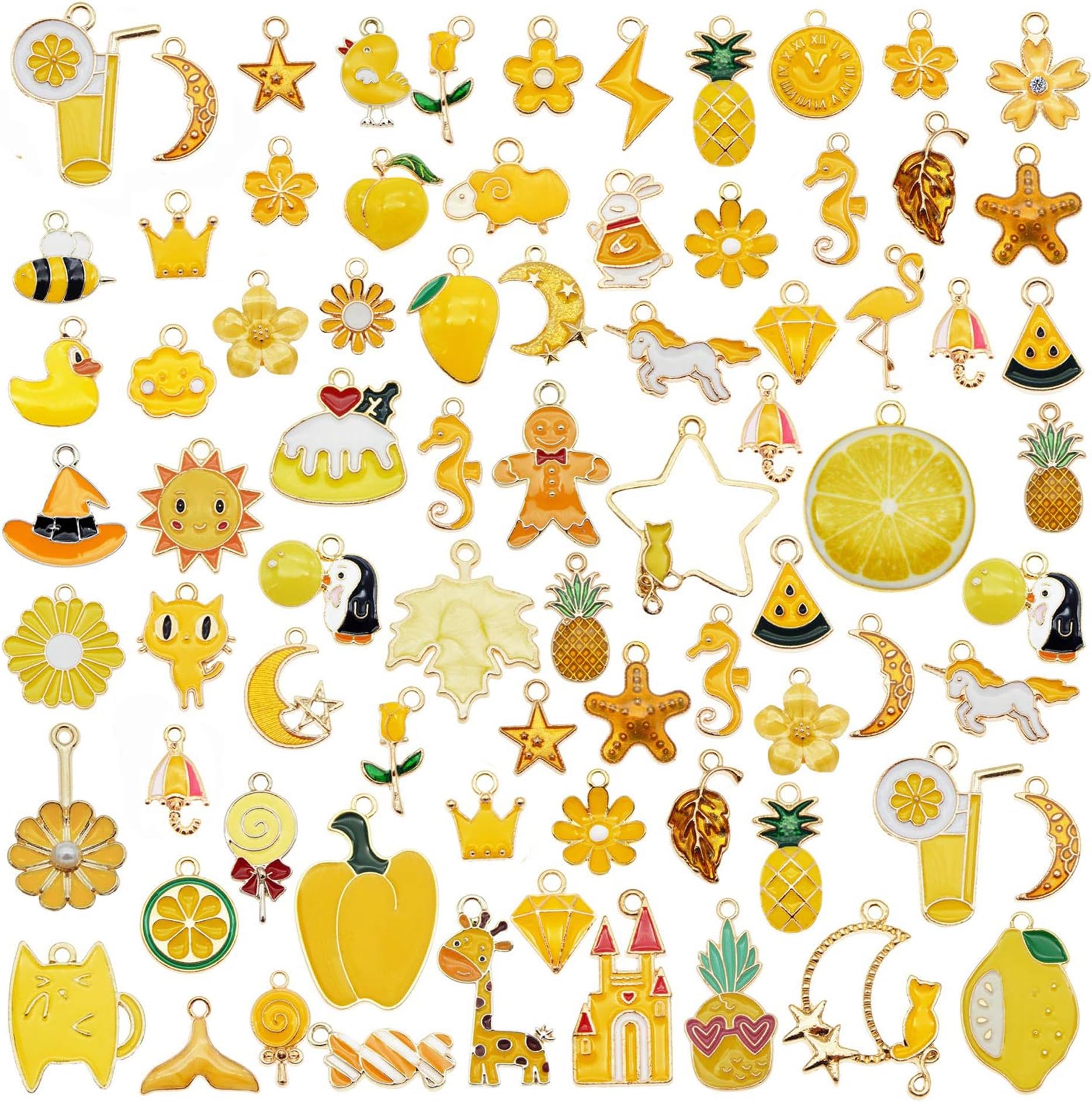 30pcs Mixed Enamel Charms Pendants for Jewelry Making Bulk lot Necklace Earrings Bracelet Craft Findings