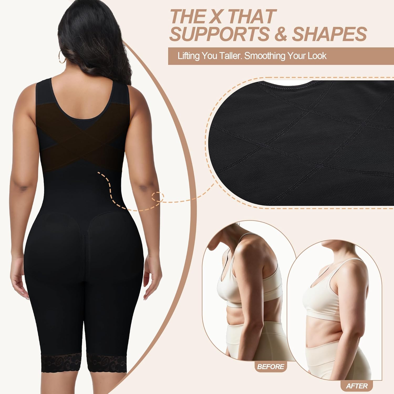 M MYODRESS Faja Body Shaper Post Surgery Tummy Tuck Bbl Lipo Compression Garment Fajas Colombianas Moldeadoras Invisibles