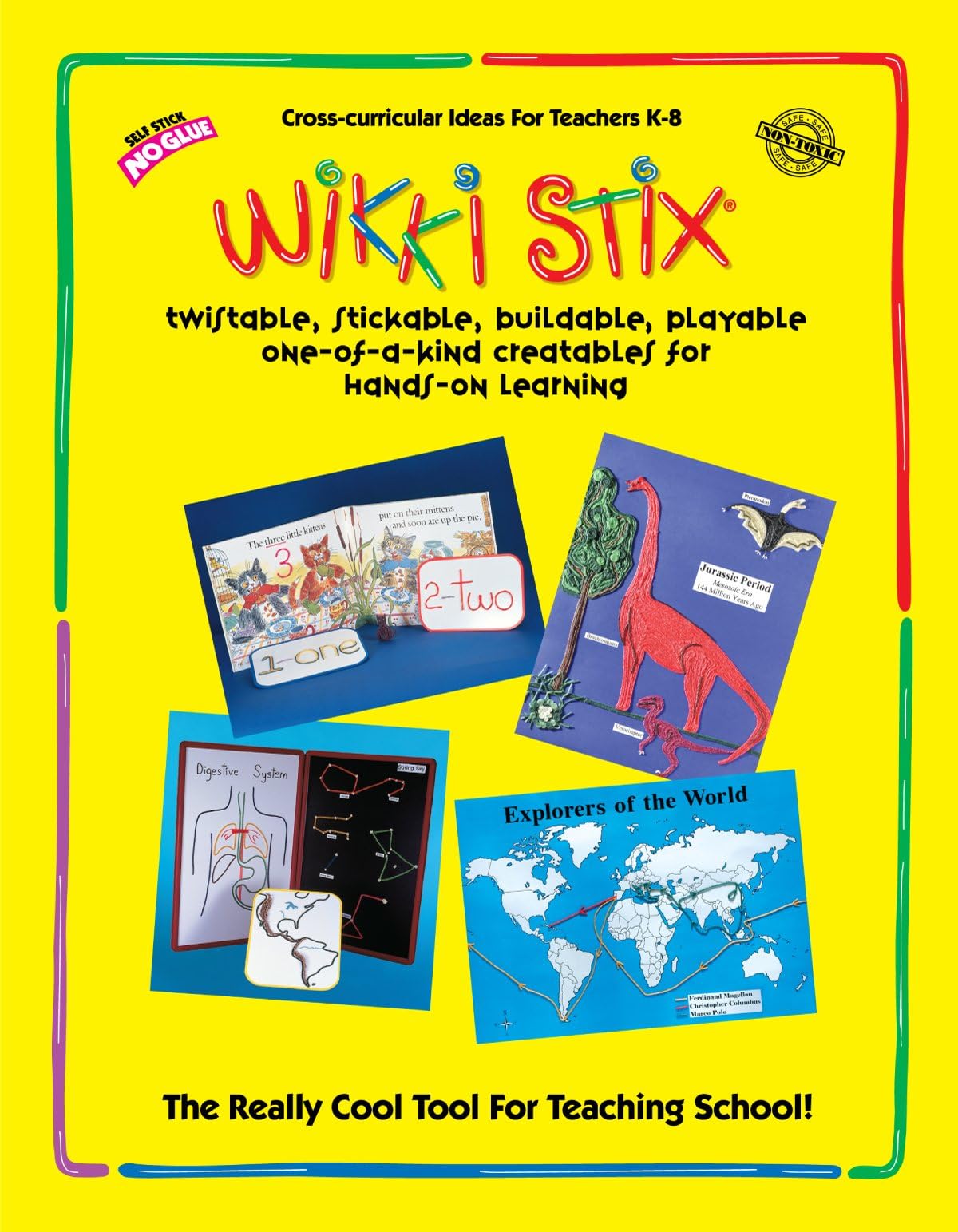 WikkiStix Educational Resource Manual,Made in The USA.Molding & Sculpting Sticks User Guide for School/Parents.Manipulative Toys Used in The Classroom, at Home and While Traveling