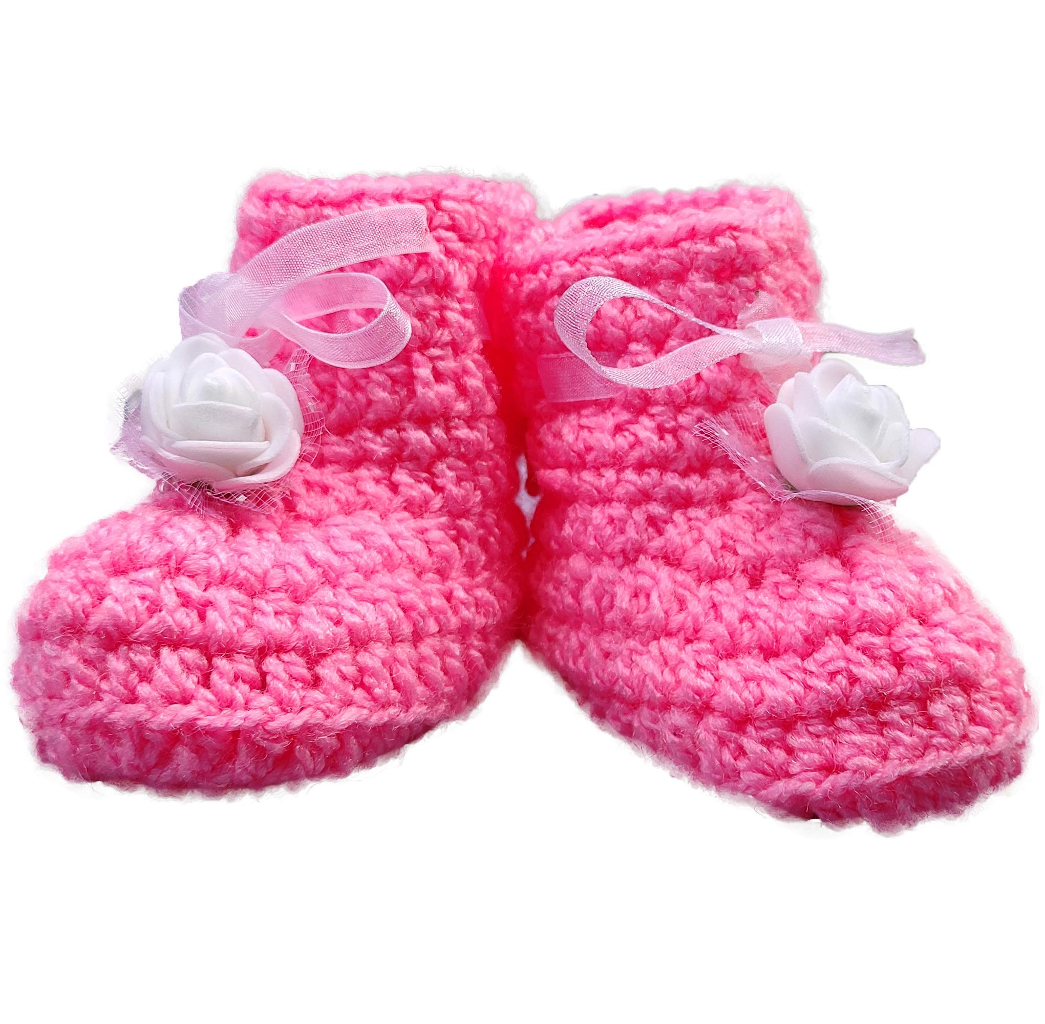 Blacktail Baby Girls Woolen Shoes,Woolen Born Baby Booties Shoes for Boys and Girls (0-12 Month Kids) (Pink) (B08WKHD55N) Amazon Price History, Amazon Price Tracker