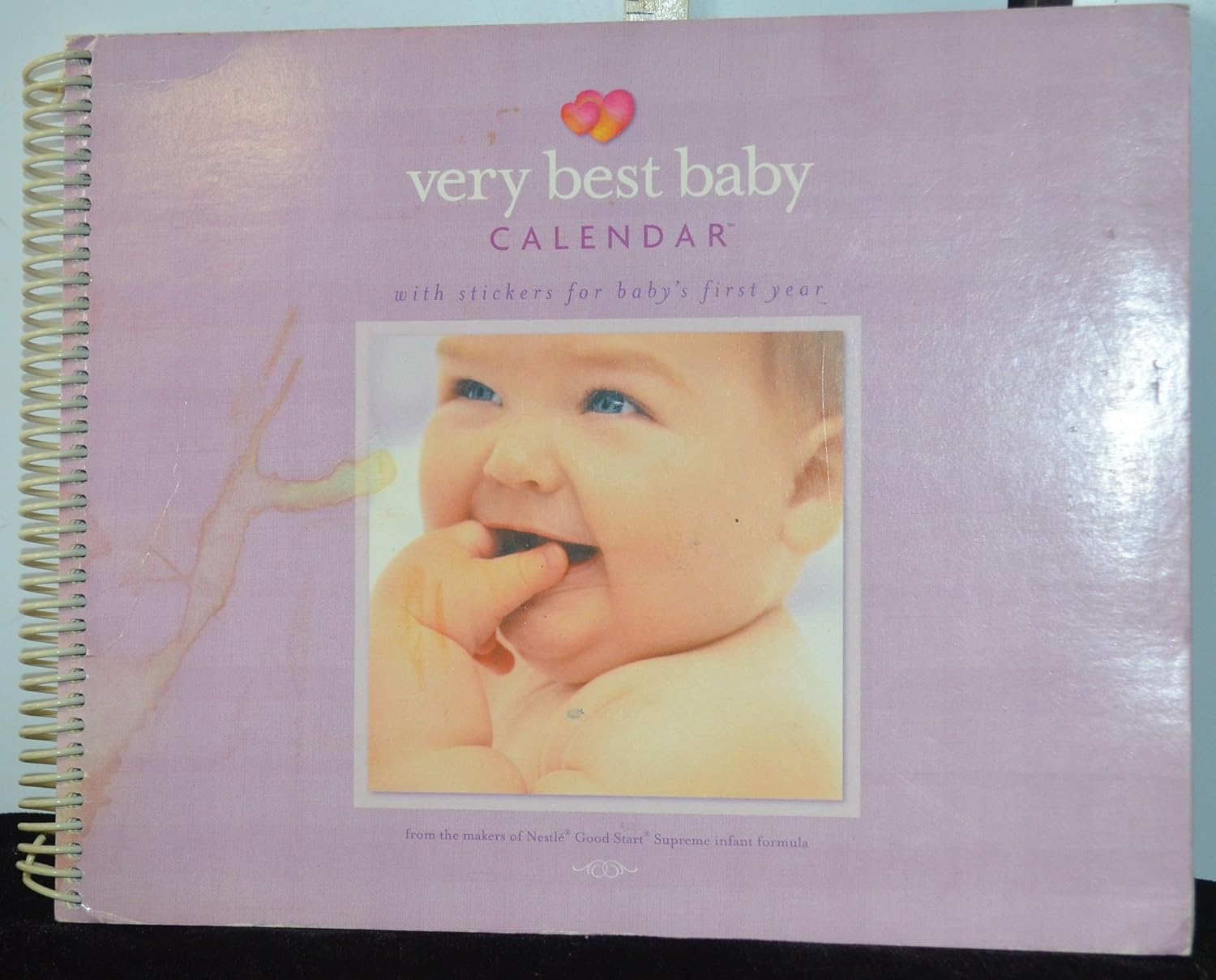 Very Best Baby Calendar with stickers for baby's first year