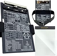 Vista 8 de Portapapeles de metal de aviación, tabla de clip de aluminio colgable, práctico soporte para bolígrafo, rodilleras de vuelo de grado aeronáutico