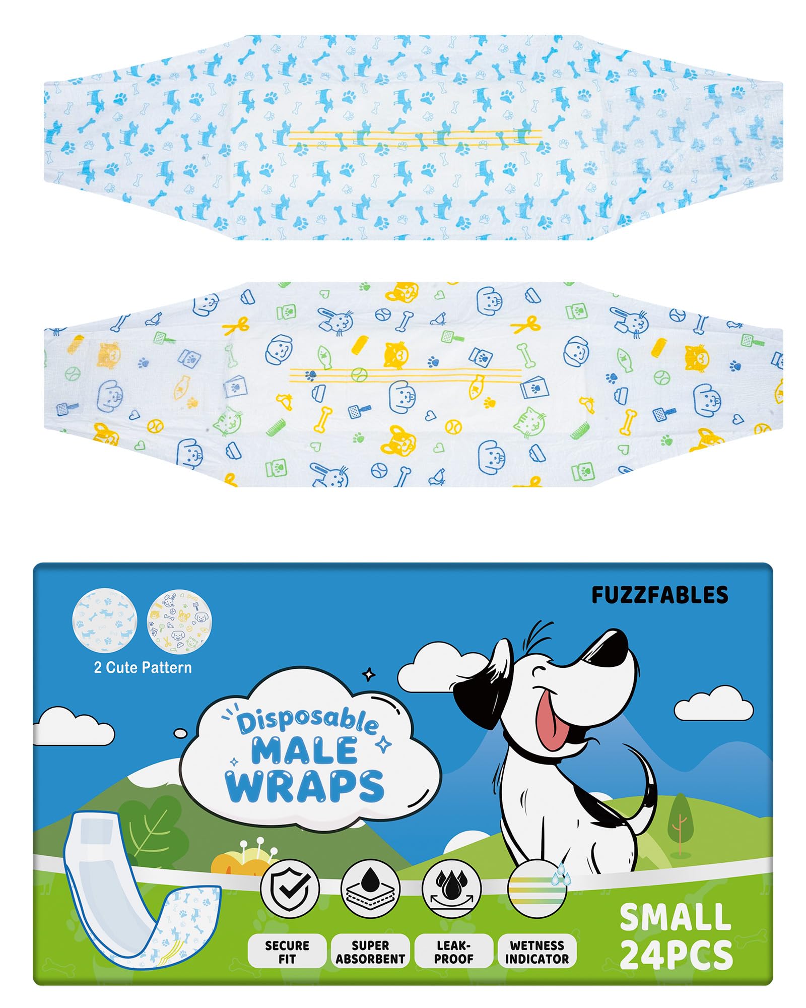 Couches pour chien mâle jetables pour garder la maison propre au quotidien