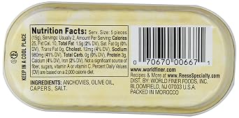 Reese Rolled Anchovies, 2 Ounce Tins (Pack of 10)