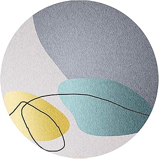 alfombra para silla gaming Alfombrilla Redonda Para Sillas Para Suelos De Madera, Silenciosa Y Resistente A Los Arañazos, Alfombrilla Antideslizante, Superficie Resistente Al(Color:segundo,Size:100cm)