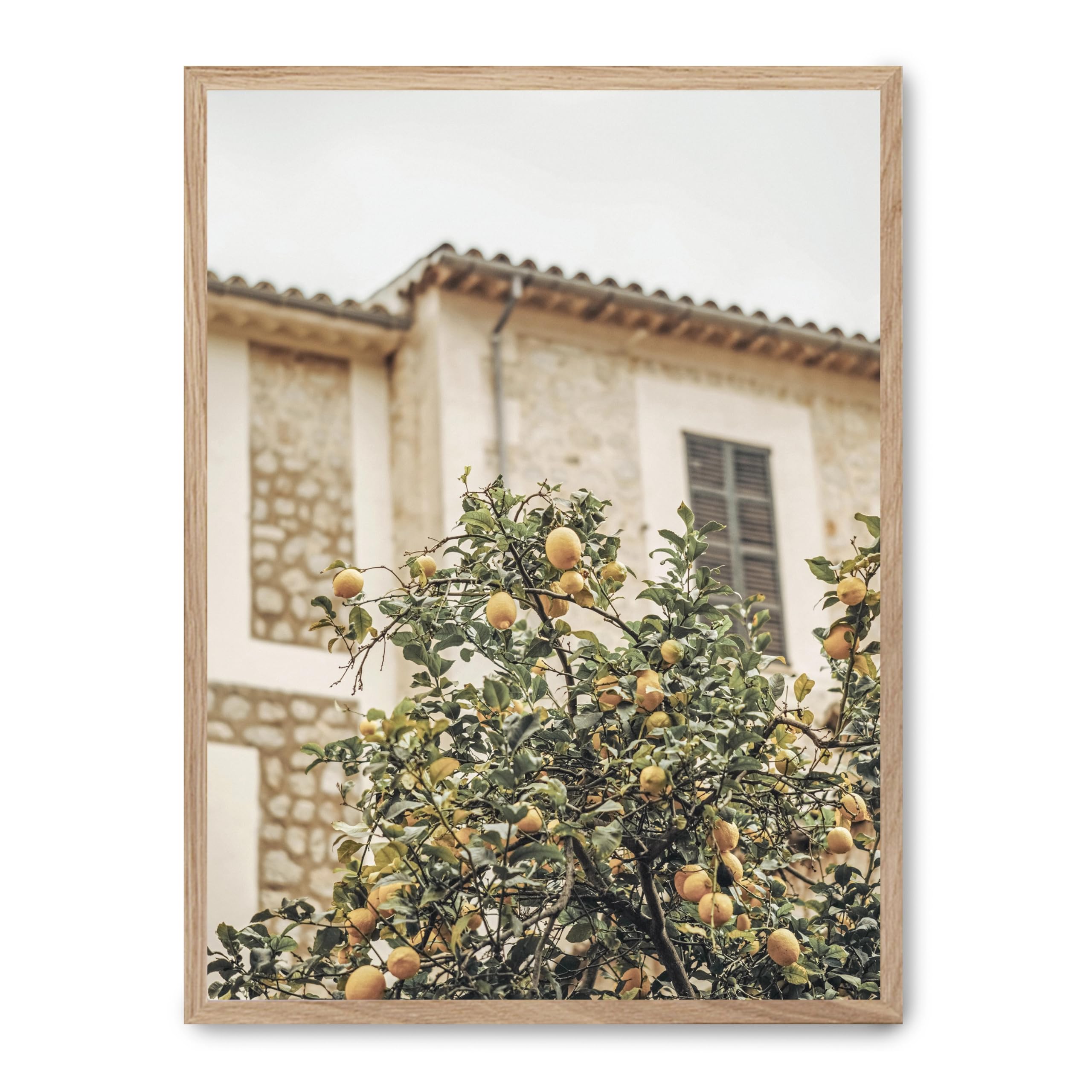 Cuadro lemon tree FASE5 grand tableau moderne nature jaune et vert