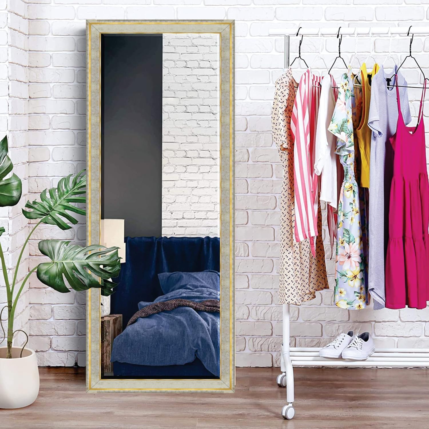 Elegant Long Rectangle Wall Mirror - 15x40 Inches -8