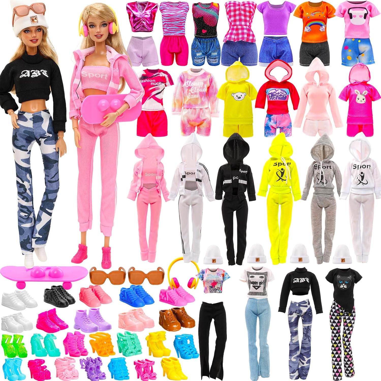 Para Muñecas Barbie Ropa De MuÃ±ecas Con Medias Coser Vestidos