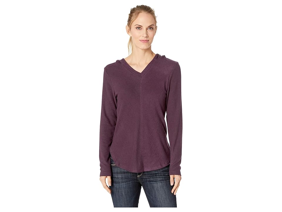 

B Collection by Bobeau Sweater Hoodie (Plum Perfect) Women's Sweatshirt