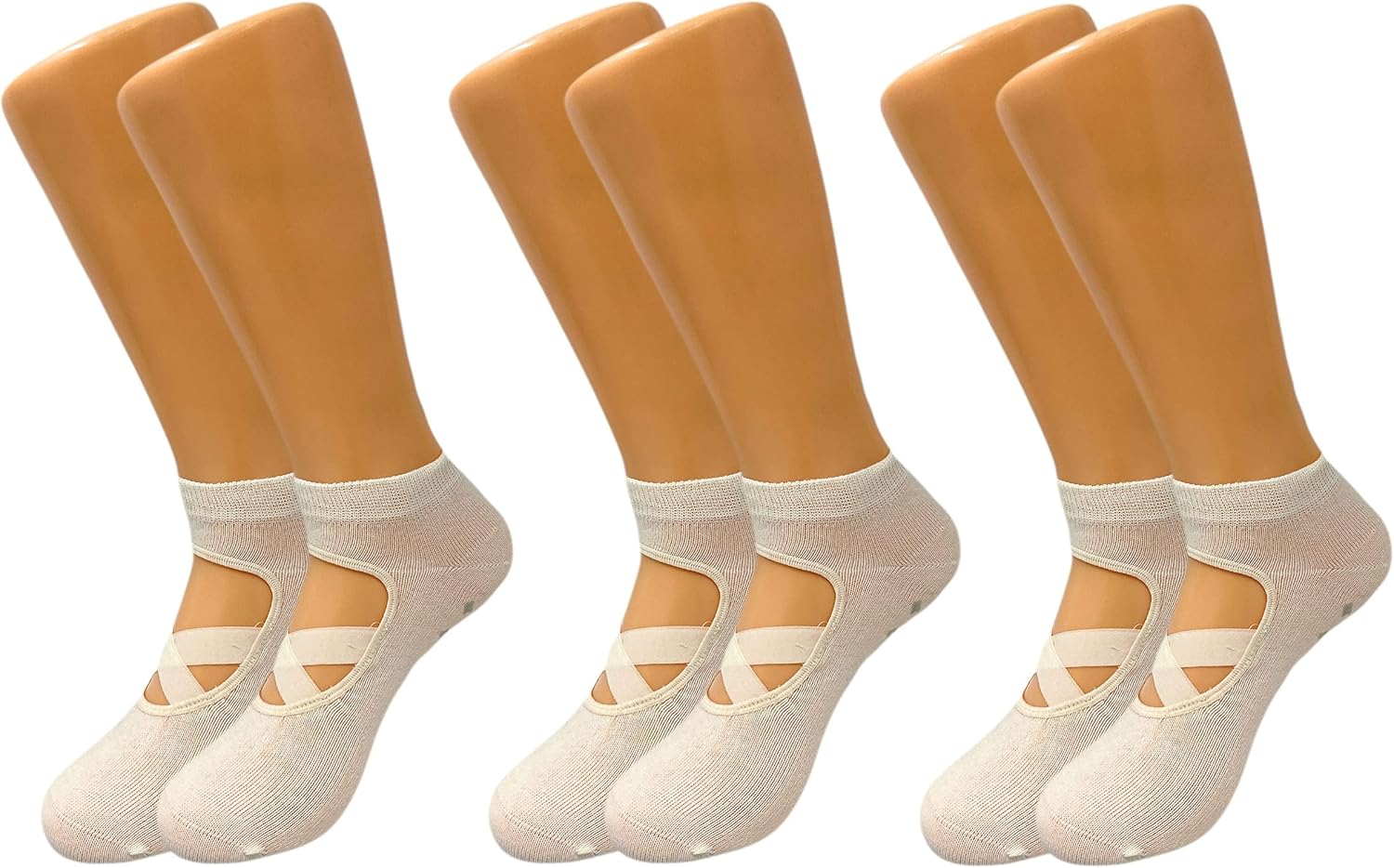 AWS/American Made Yoga Pilates Socks for Women Non-Slip Grips and ...