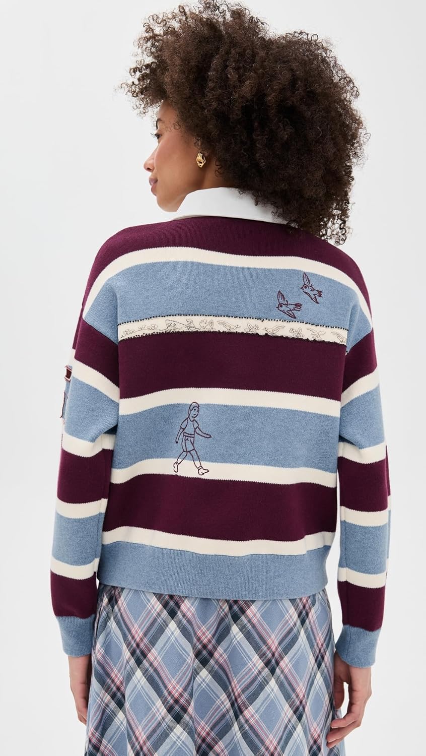 Sea Women's Hester Solid Rugby Sweater - Image 3