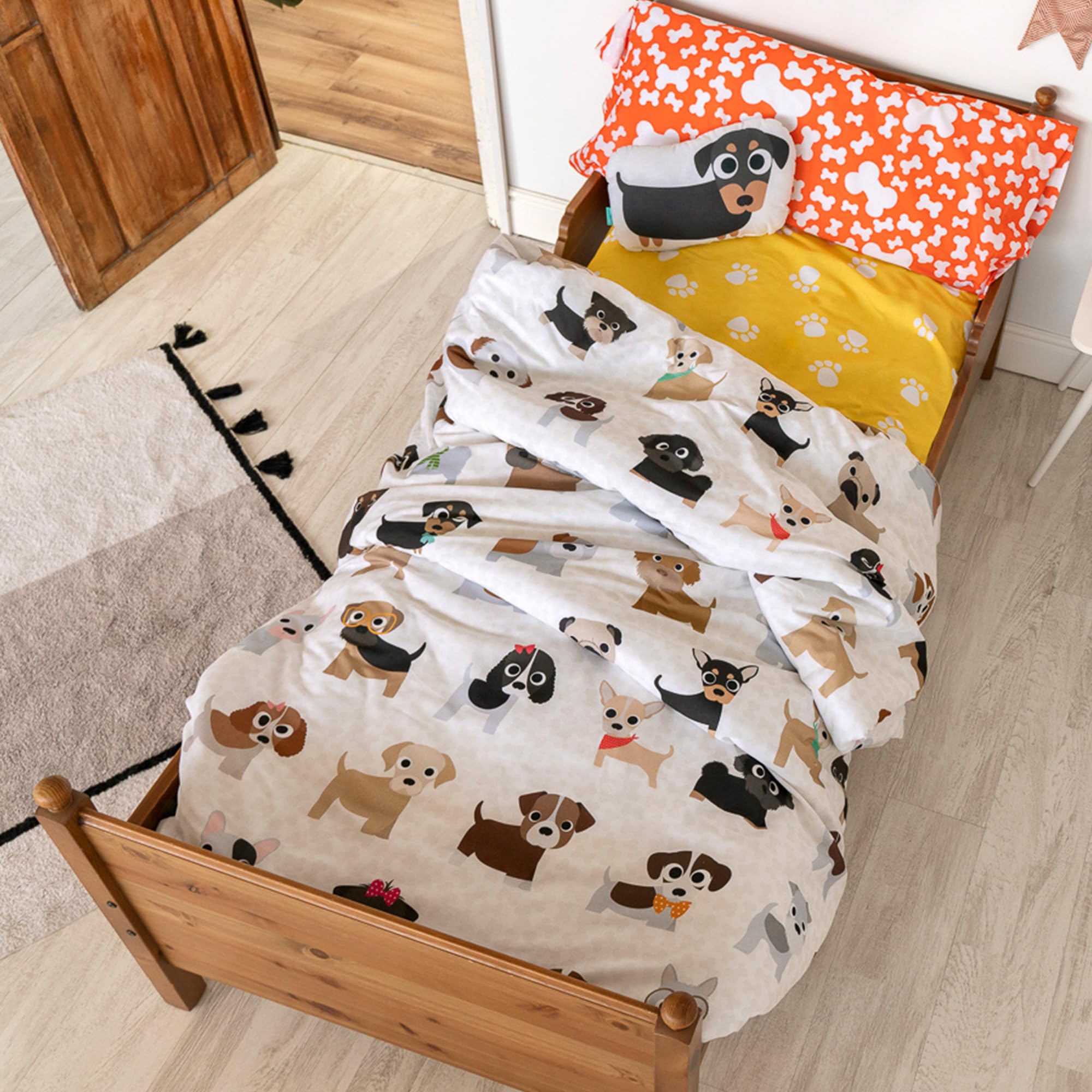 Housse de couette Dogs 180x220 pour chambre d'enfant et ado