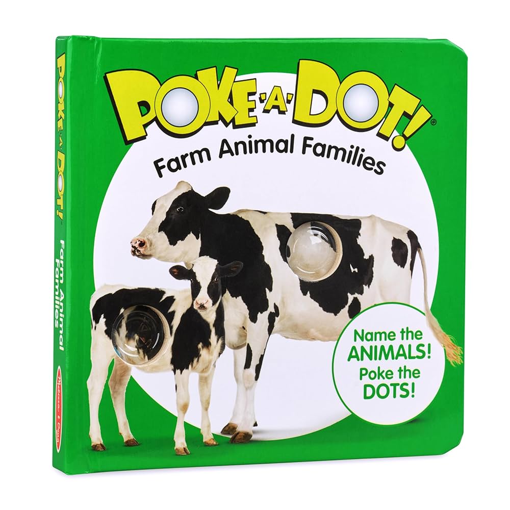 Amazon.com: Melissa & Doug Poke-A-Dot: Farm Animal Families