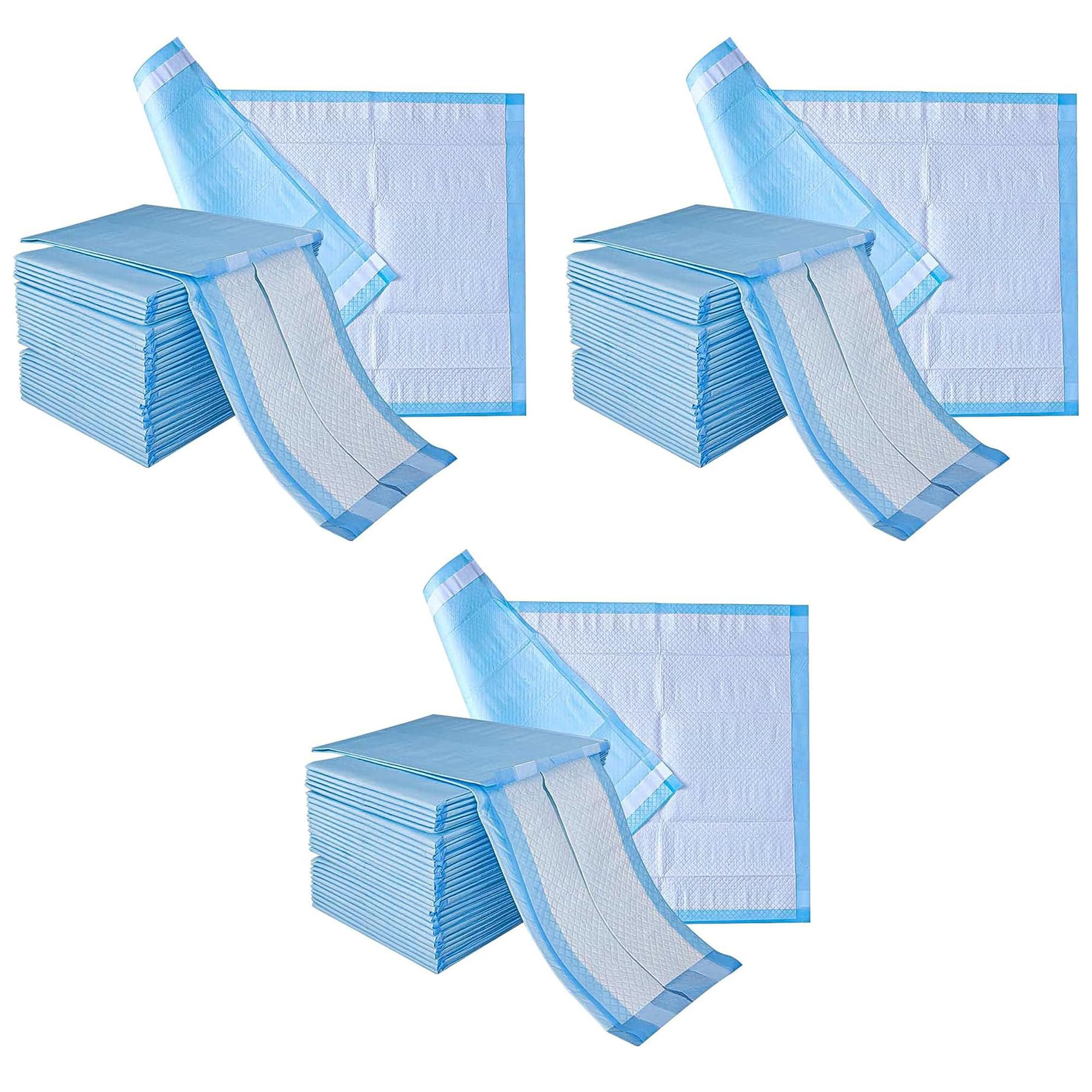 LUXEVITA (3x30 Pads) Disposable Incontinence Bed Pads 24x36 Inches, Waterproof Mattress Protectors with Self-Adhesive Sticker Tabs, High Absorbency 1700ml Underpads Bed Mats for Children, Adults