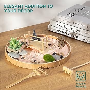 Amazon.com: Navaris Zen Garden Kit - Mini Japanese Sand Garden Amazon.com: Navaris Zen Garden Kit - Mini Japanese Sand Garden