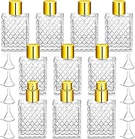 Vista 8 de Zhehao 10 botellas de perfume de vidrio de 3.4 fl oz de 3.4 onzas, botella de atomizador de niebla fina recargable con 10 embudos de llenado