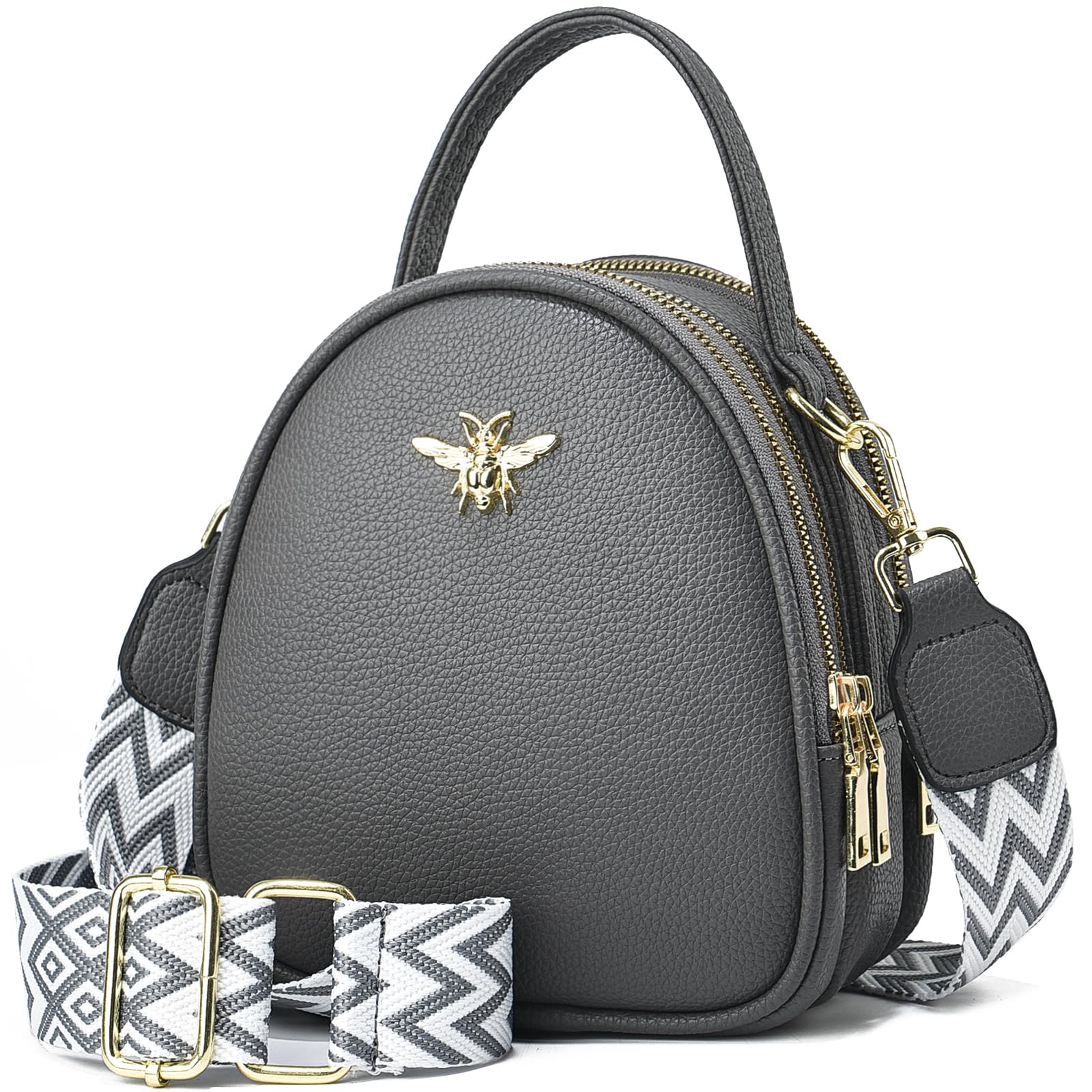 BAIKELI Lightweight Small Crossbody Bags Shoulder Bag for Women Stylish Ladies Cell Phone Purse and Handbags Wallet, 0-0-2-dark Grey, S