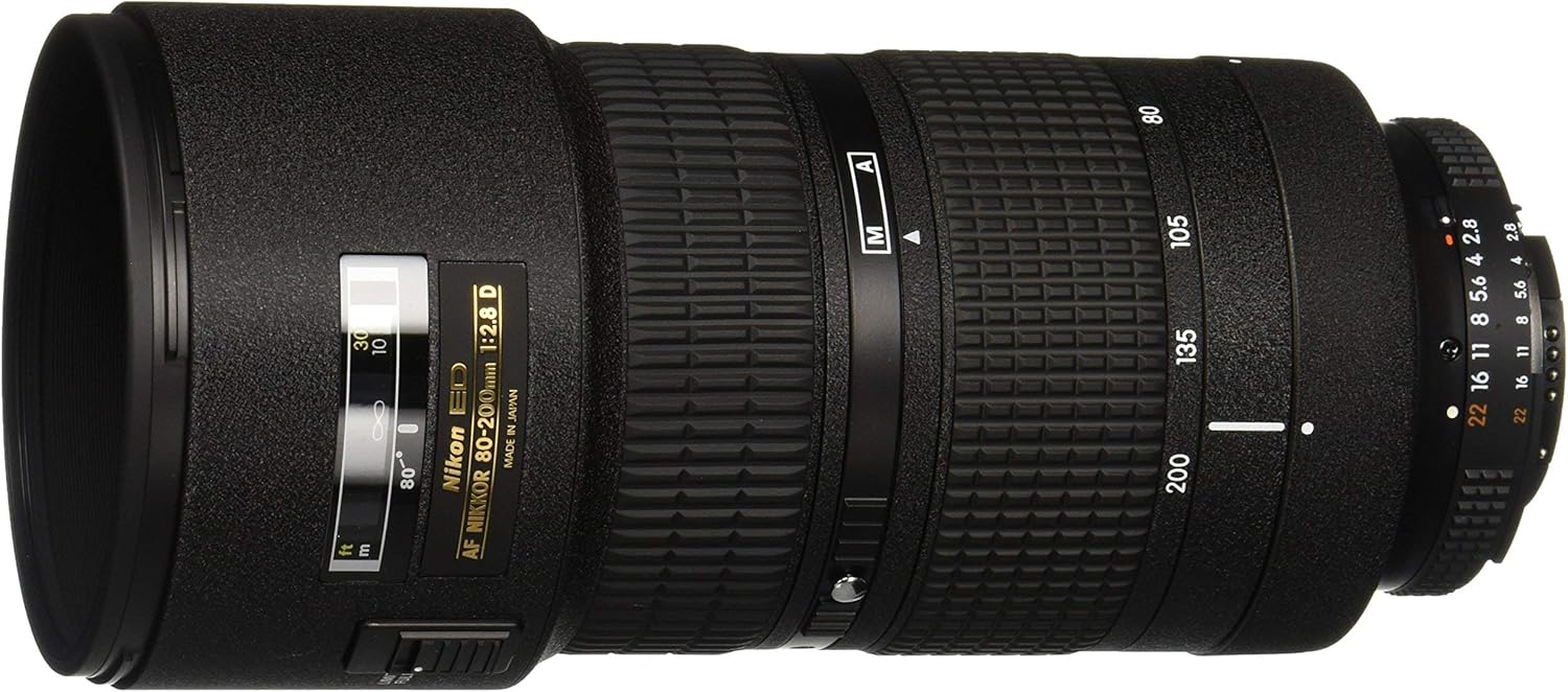 Nikon AF FX NIKKOR 80-200mm f/2.8D ED Zoom Lens with Auto Focus for Nikon DSLR Cameras (Renewed)