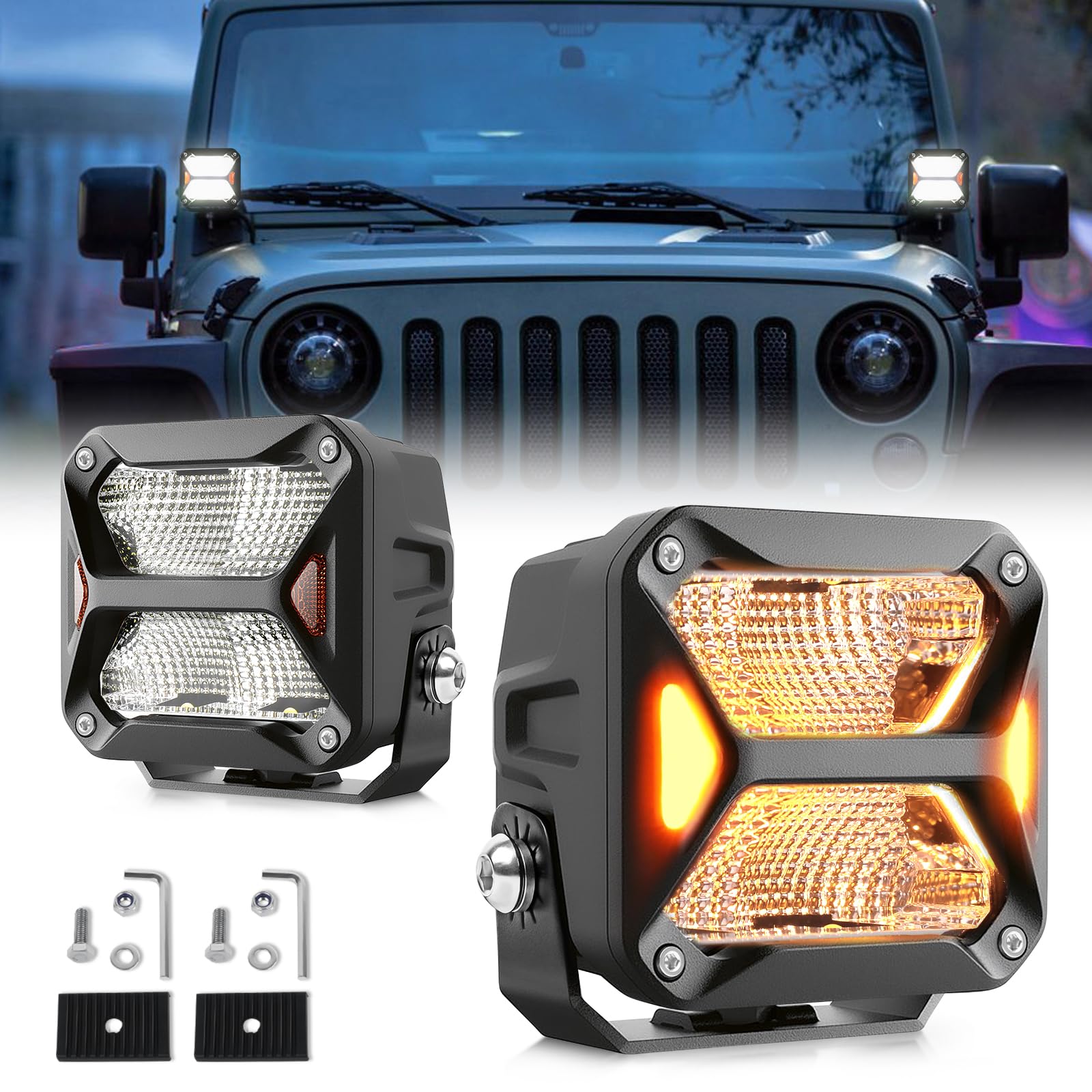 CO LIGHT 3 Zoll LED Zusatzscheinwerfer 48W Arbeitsscheinwerf