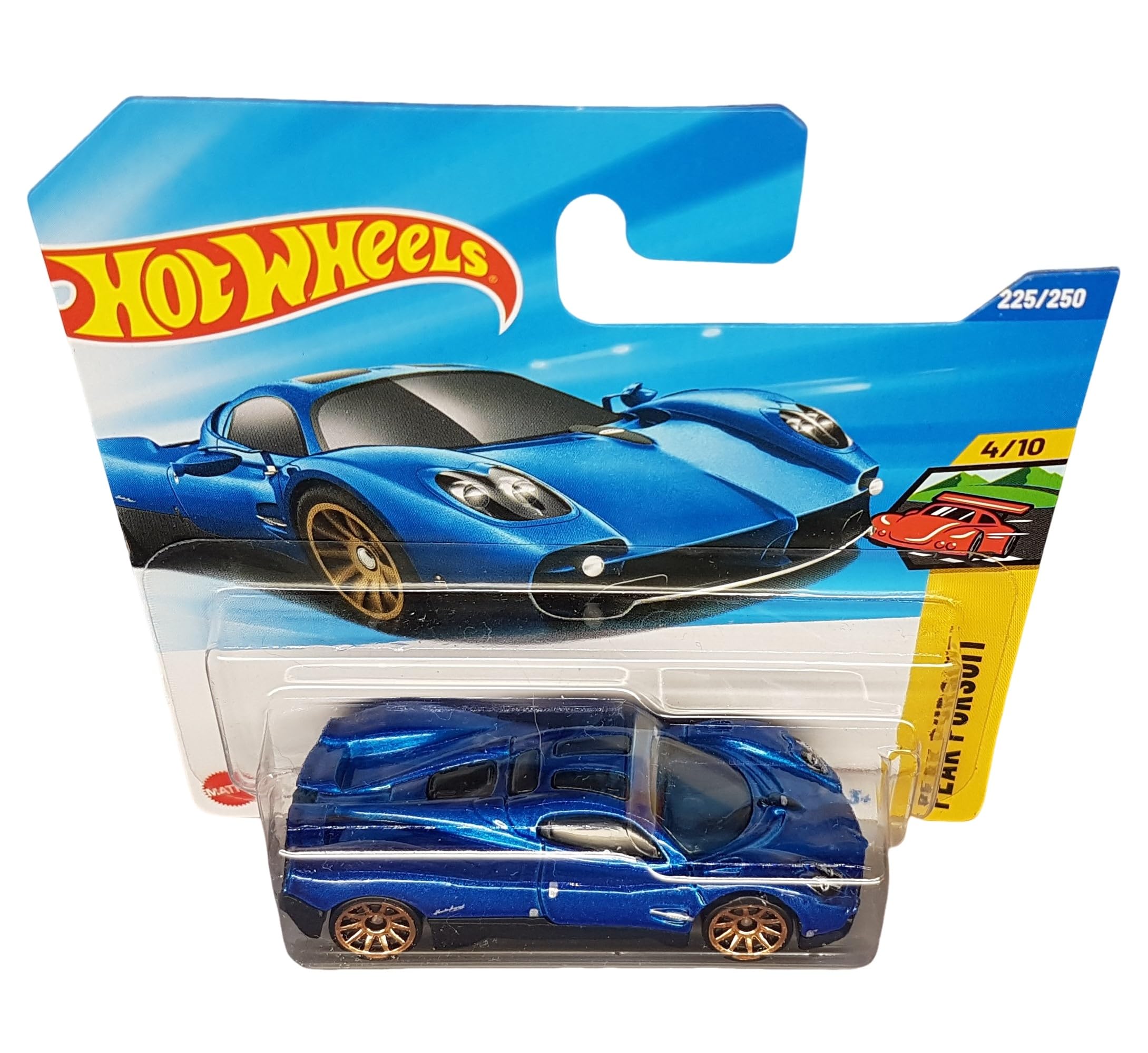Hot Wheels, Pagani Utopia, Peak Persuit 4/10, JBB38, Short Card, Blue Metallic, Mattel 2025-1:64, Metallic Blue, 1:64 Scale - Image 2
