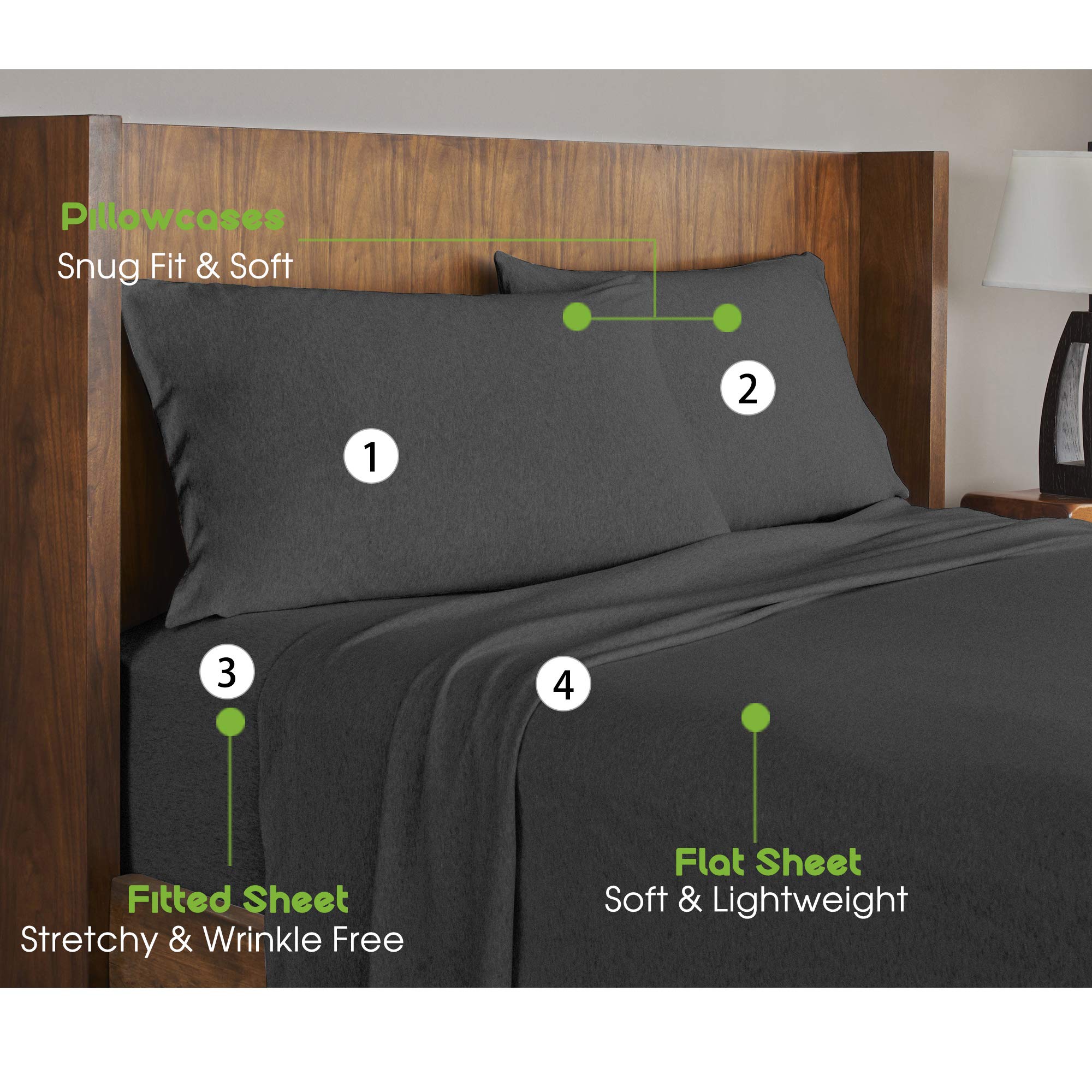 Amazon.com: Jersey Bed Sheet Set Queen 