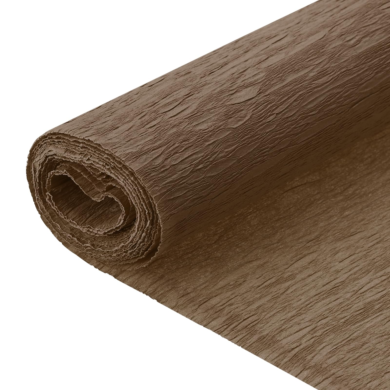 sourcing map Crepe Paper, 7.9ft Long 20 Inch Wide Brown Crepe Paper Roll for Streamers Party Decorations, Graduation Party Supplies, DIY Crafts(Pack of 1)