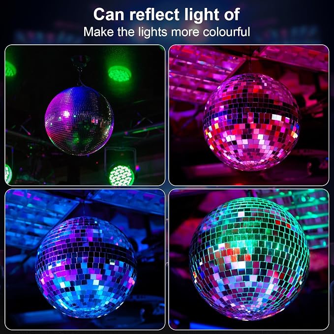 Bola de espejos disco 16 pulgadas con anillo para colgar miniatura 7