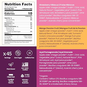 Blume SuperBelly Gut Health + Hydration, Daily Sugar Free Probiotics, Prebiotic Fiber, and Electrolytes Powder Packets for Digestion Support, Variety Pack - Strawberry, Acai, Mango, 45 Sticks