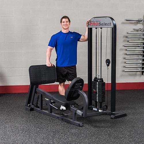 Miniatura 2 de Body Solid (GLP-STK3) Máquina de prensa de piernas y pantorrillas con plantilla de gran tamaño, máquinas de entrenamiento todo en uno para gimnasio