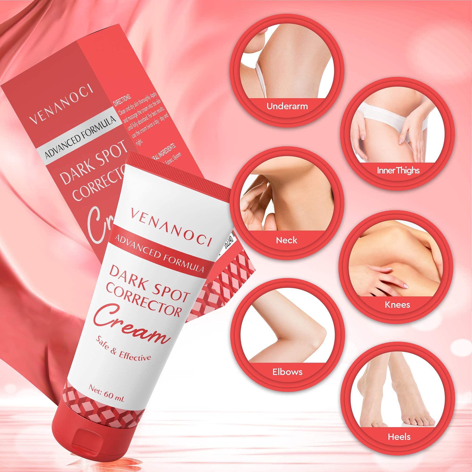 Venanoci Dark Spot Corrector Cream Bikini, Hyperpigmentation, Under Arm Cream, Dark Spot Cream
