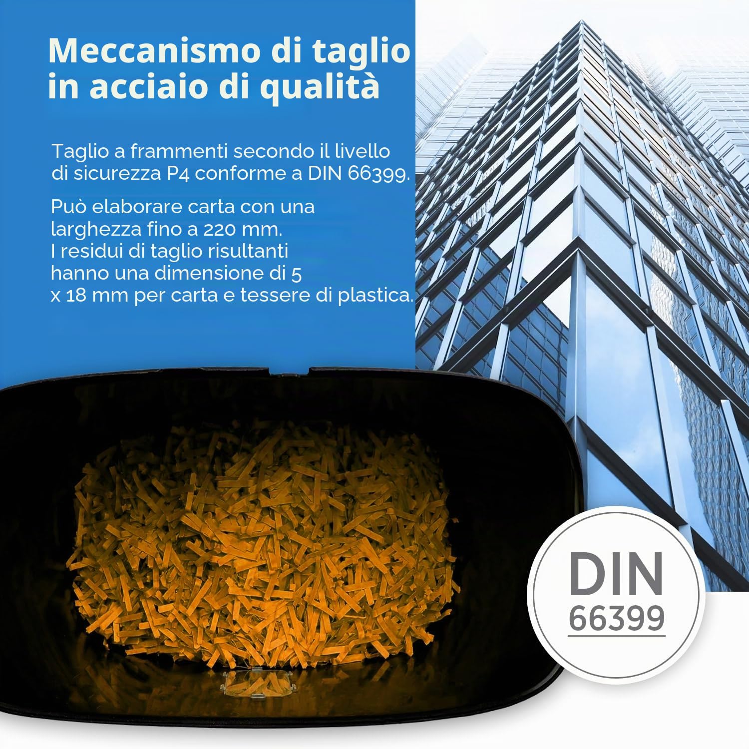 GENIE 12218 580 XCD PLUS Distruggidocumenti, Taglio Trasversale, Capacità 10 Fogli, Distruggi CD, Contenitore da 21 litri, Livello di Sicurezza P4, Nero