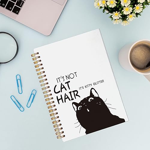 Miniatura 4 de VNWEK Funny Saint Bernard It's Not Dog Hair It's Saint Bernard - Cuaderno en espiral con purpurina de 5.5 x 8.3 pulgadas, cuaderno de espiral