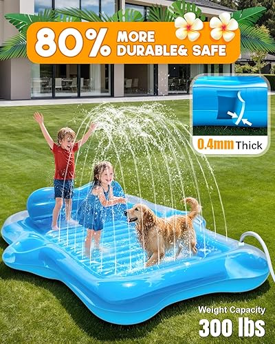 Miniatura 5 de Inflatable Tanning Pool Lounger Float, Pool Floats Adult with Automatic Spray Cooling, 5 in 1 Suntan Tub Raft Floatie, Sunbathing Bed Lounge for