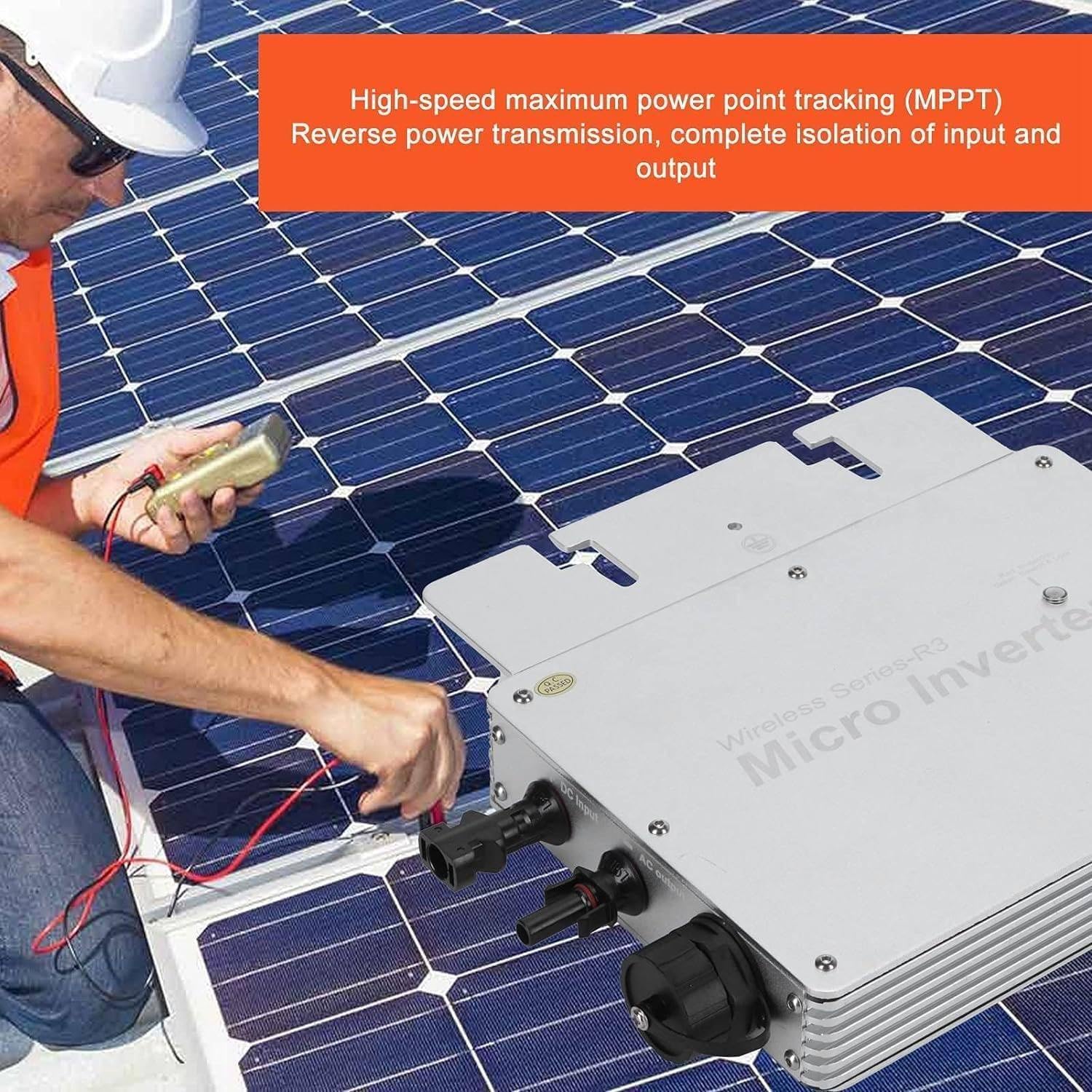 1200 W 1400 W 1600 W 2000 W 2400 W 2800 W MPPT Solar Grid Tie Micro Inverter, sterowany wodoodporny mikroinwerter DC na Ac, wyjście sinusoidalne, mikrofalownik solarny