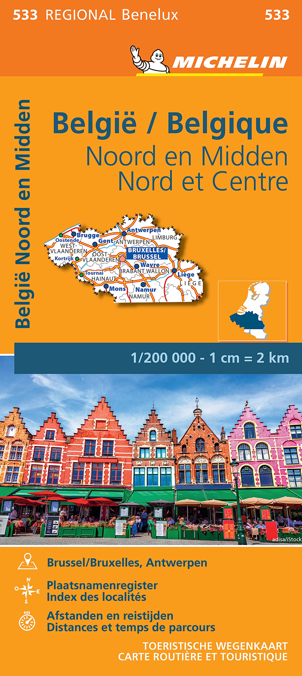 Belgium North & Central - Michelin Regional Map 533: Map (Regional Benelux)