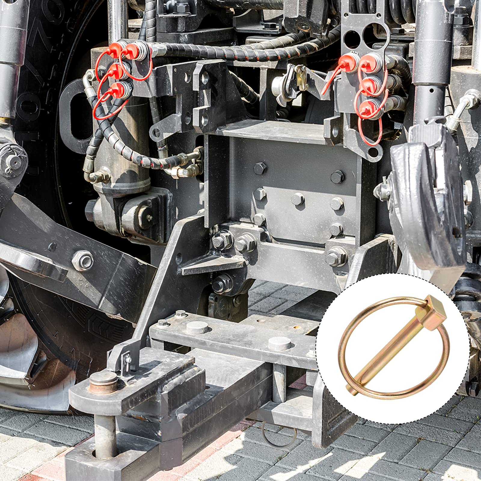 Amazon.co.jp: METALLIXITY リング付きリンチピン 6 mmx43 mm 3個 炭素