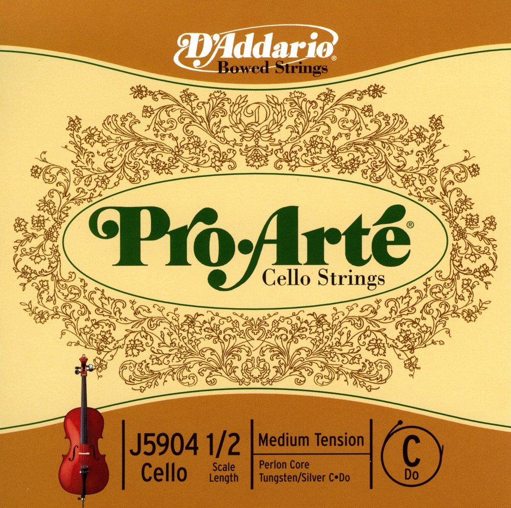 D'Addario Pro-Arté Cello 10Blk C 1/2 Med (J59041/2M-B10)