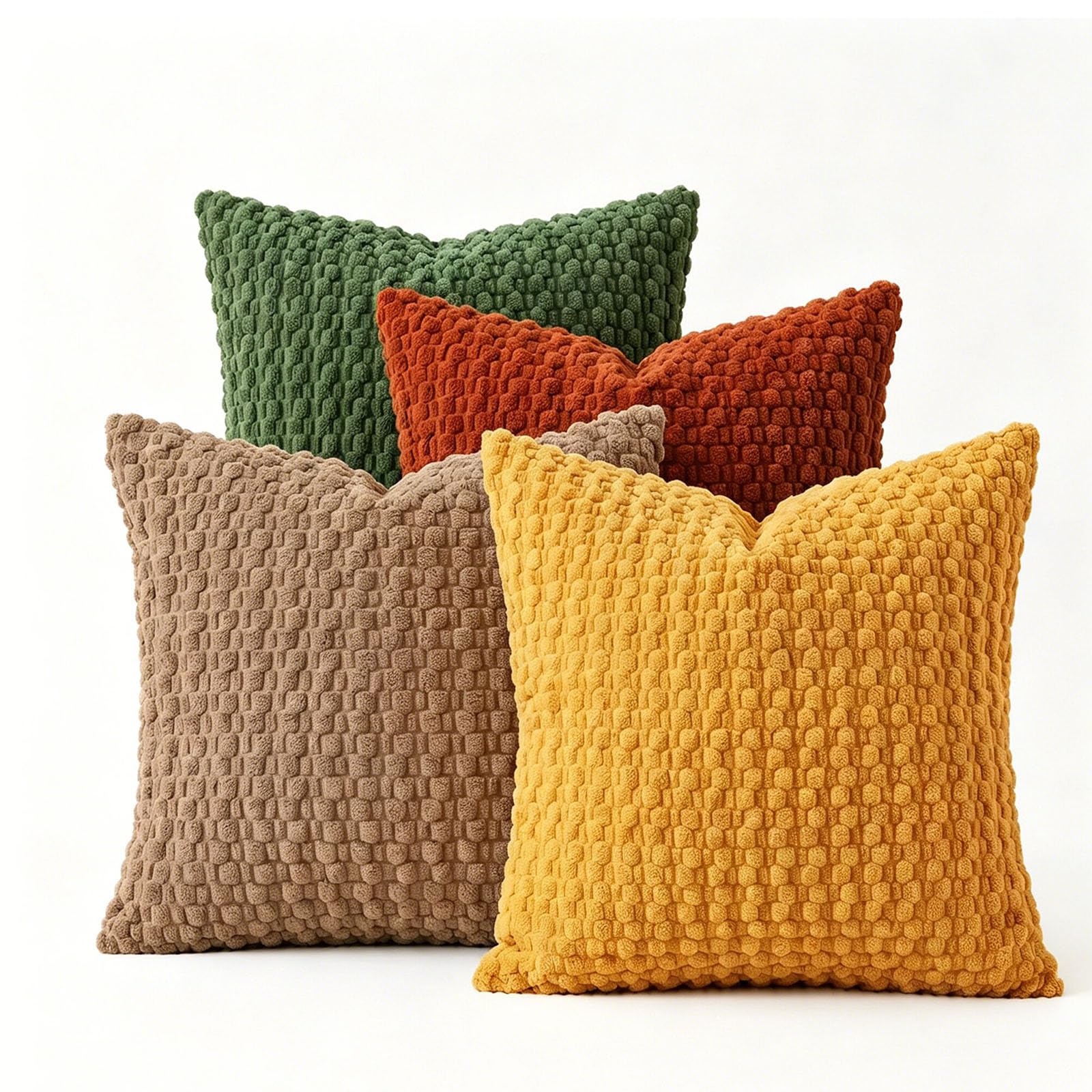BCCIAPLN Pack of 4 Corduroy Decorative Throw Pillow Covers,Fashion Styles