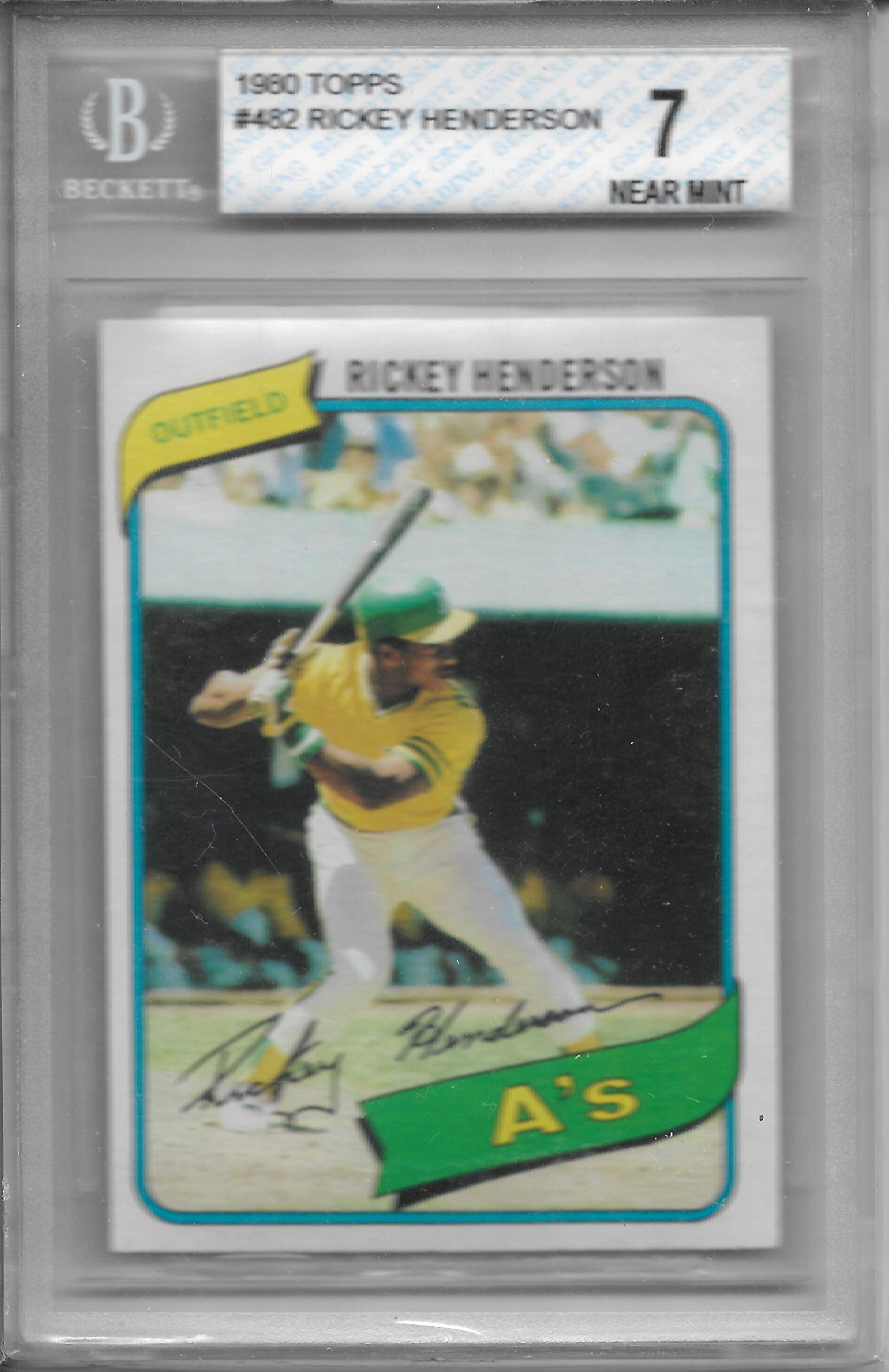 Amazon.com: 1980 Topps Rickey Henderson Rookie Card #482 Graded 