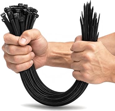 100 Pack Thick Cable Ties Heavy Duty 400mm x 4.8mm