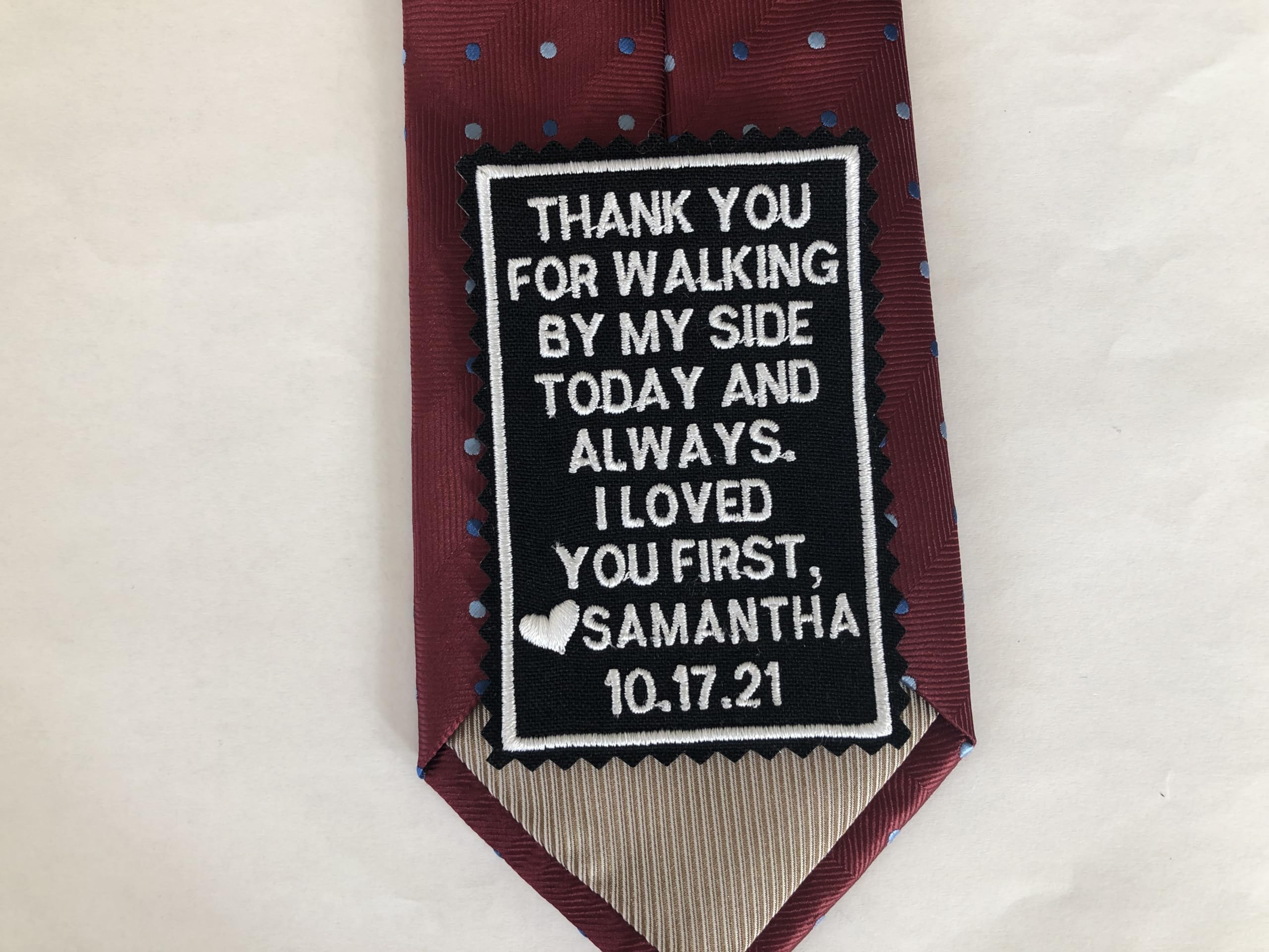 Men's Skinny Tie - Purple Horizontal Stripe